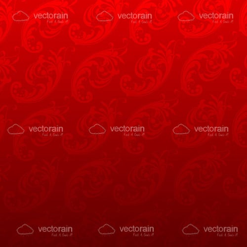 Red Floral Vector Background